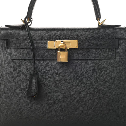 Hermes Epsom Kelly Sellier 28 Black 8 of 11
