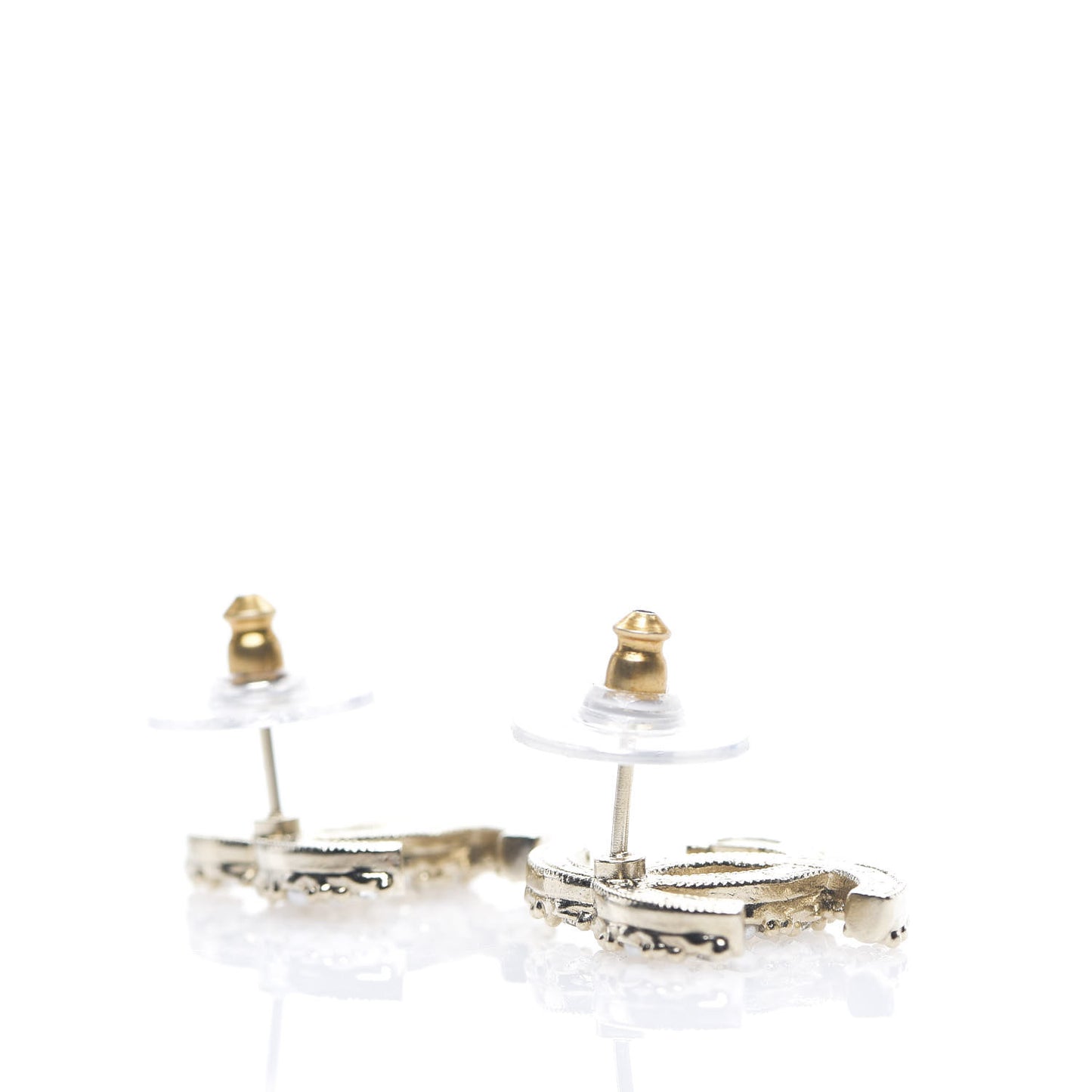 Pearl CC-Casino Earrings Gold