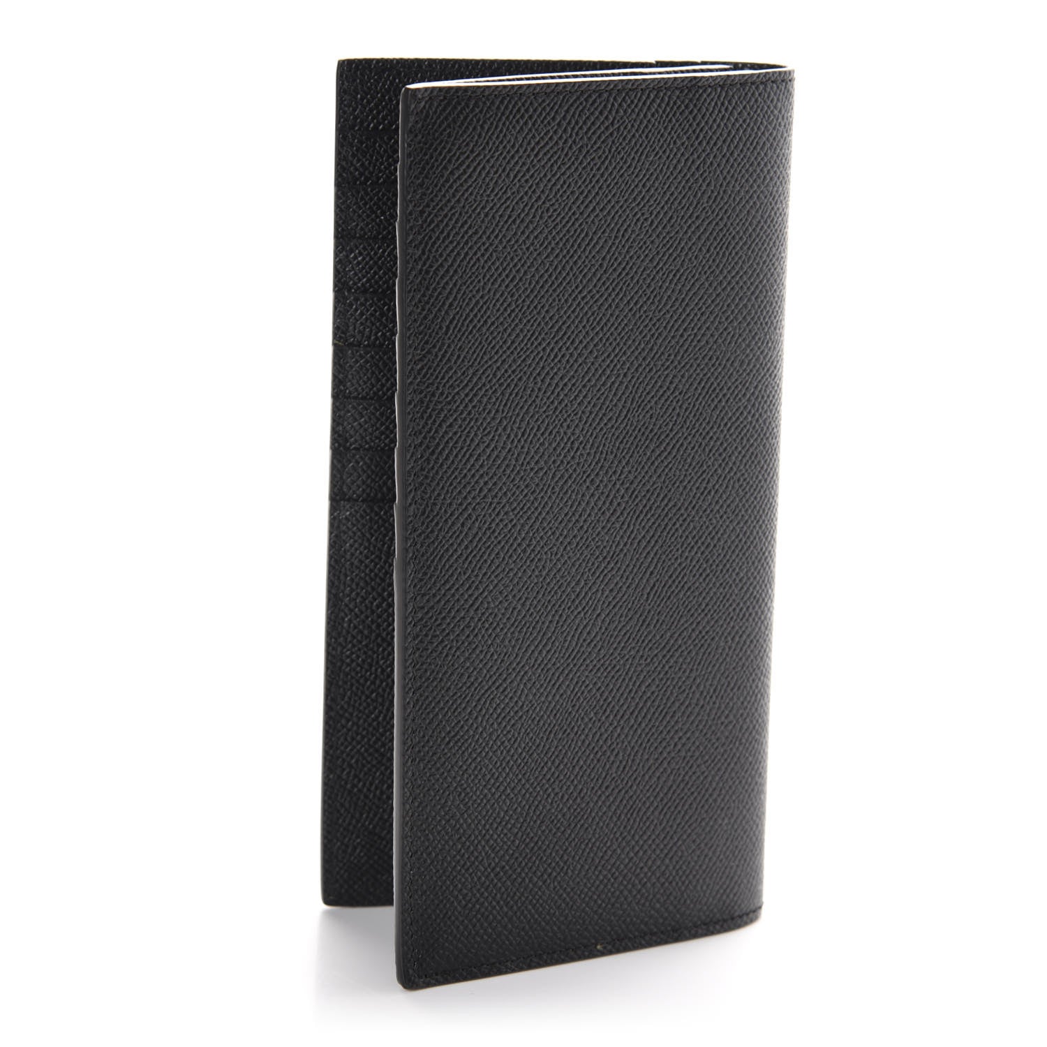 Burberry Grainy Calfskin Continental Flap Wallet Black 2 of 9