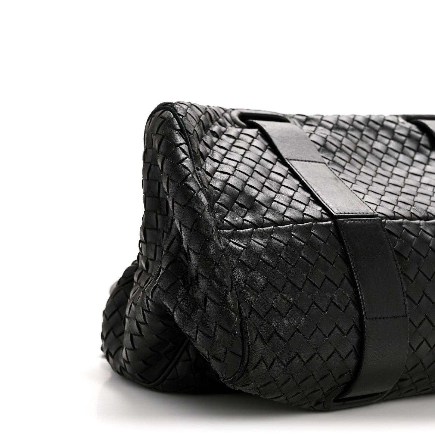 Nappa Intrecciato Satchel Black