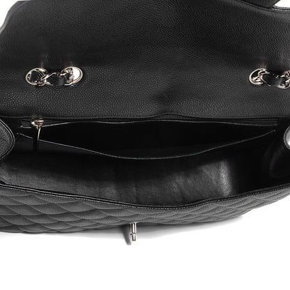 Chanel Caviar Jumbo Single Flap Black 5 of 8