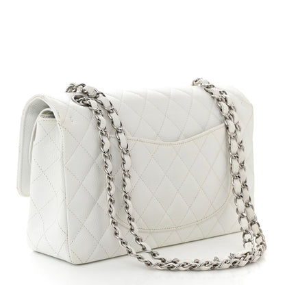 Chanel Caviar Quilted Medium Double Flap White 3 of 10