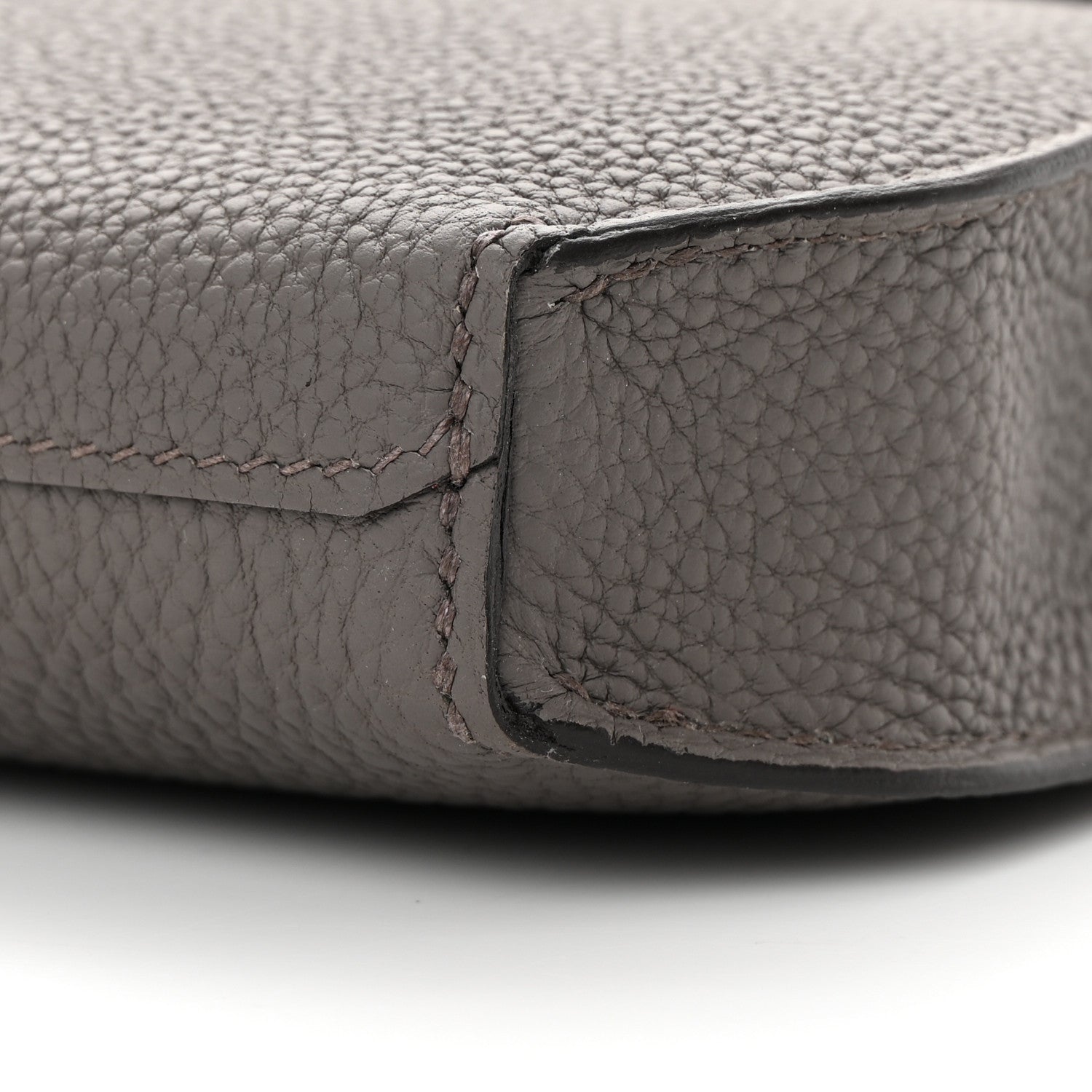 Hermes Togo Kelly Depeches 25 Pouch Etain 7 of 8