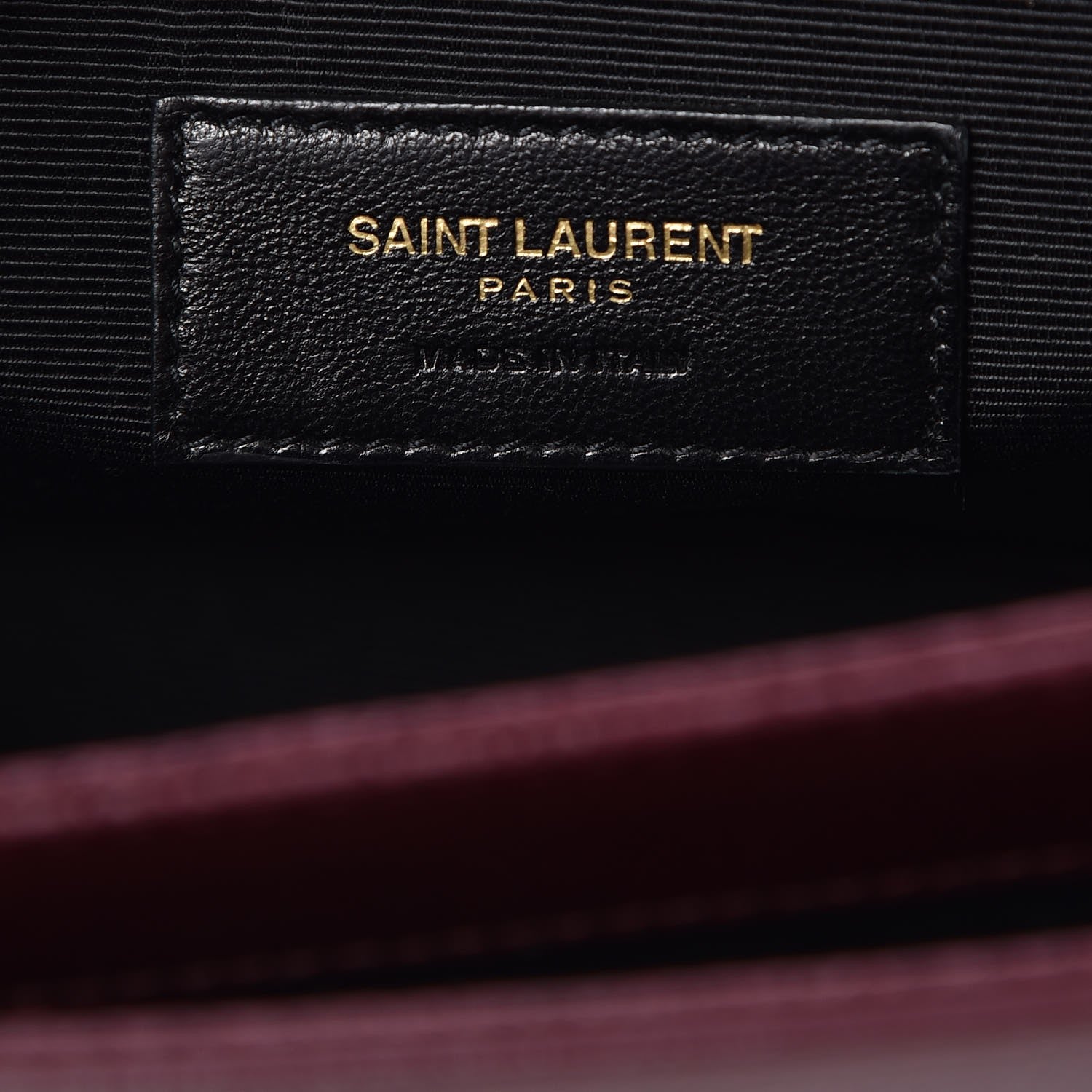 Saint Laurent Textured Calfskin Medium Classic Monogram Universite Bag Dark Red 7 of 7