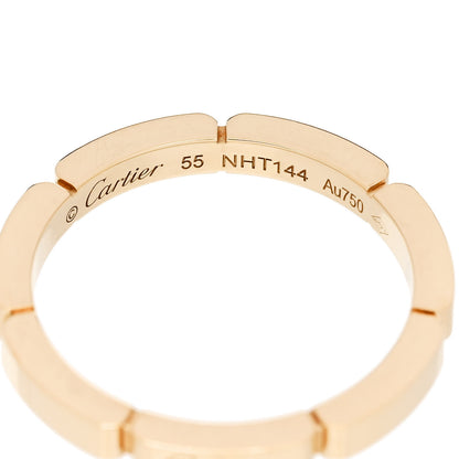 Cartier 18K Yellow Gold 2.5mm Maillon Panthere Wedding Band Ring 55 7.25 4 of 5