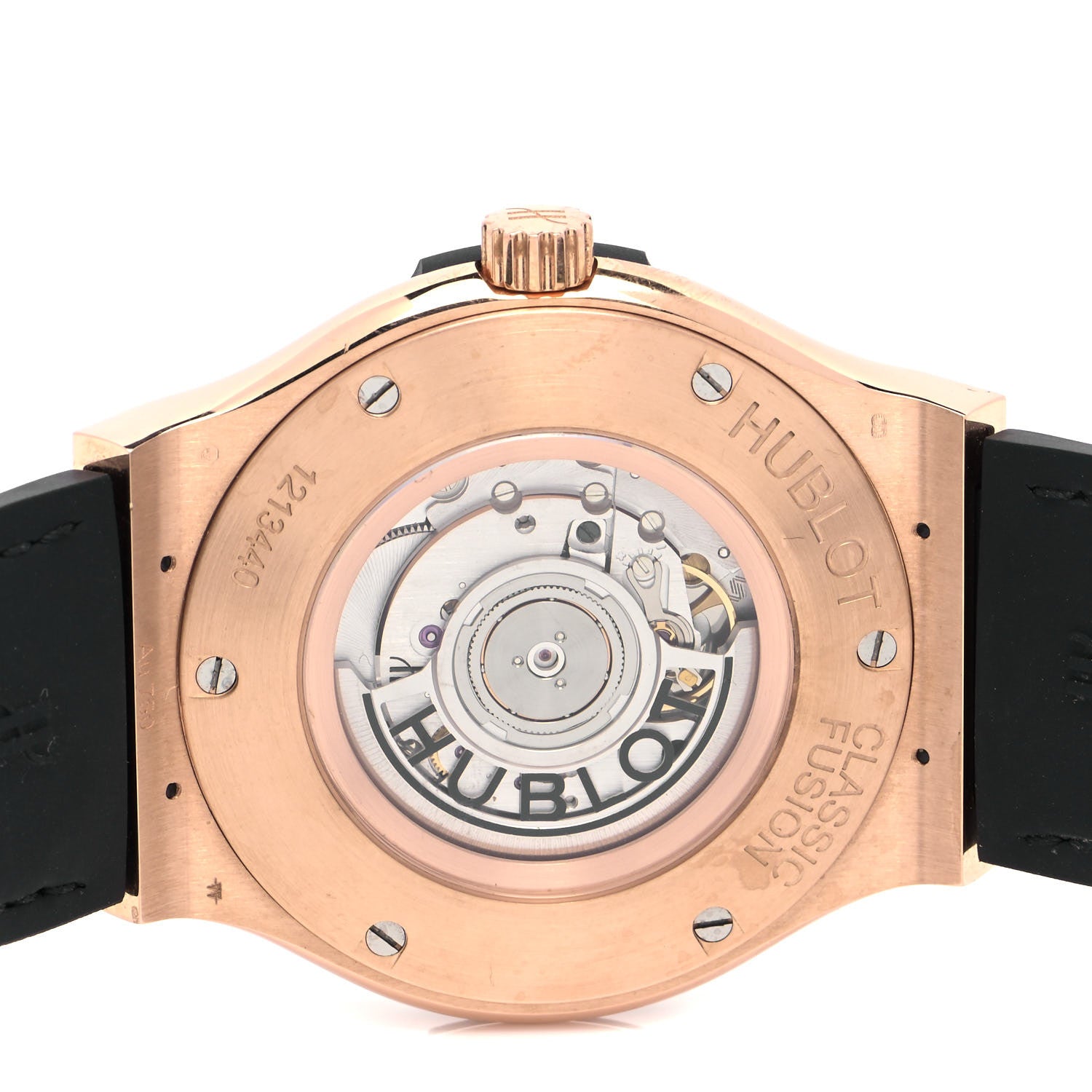 Hublot Titanium 18K Rose Gold Alligator 45mm Classic Fusion Automatic Watch 511.OX.2611.LR 4 of 5