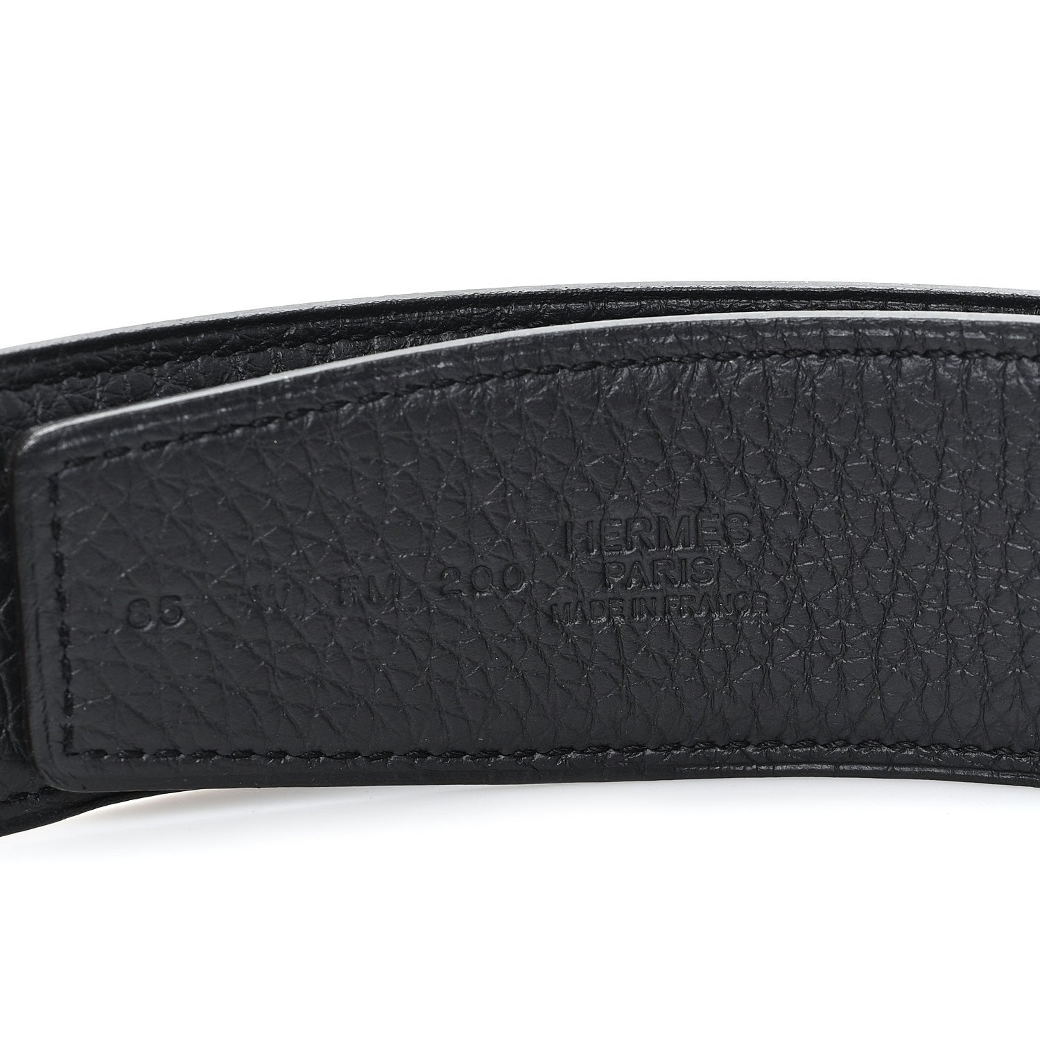Hermes Box 135 Togo Reversible 38mm Luck Belt 85 34 Vert De Gris Black 3 of 4