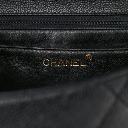 Chanel Caviar Quilted Jumbo Kelly Flap Black 5 of 9