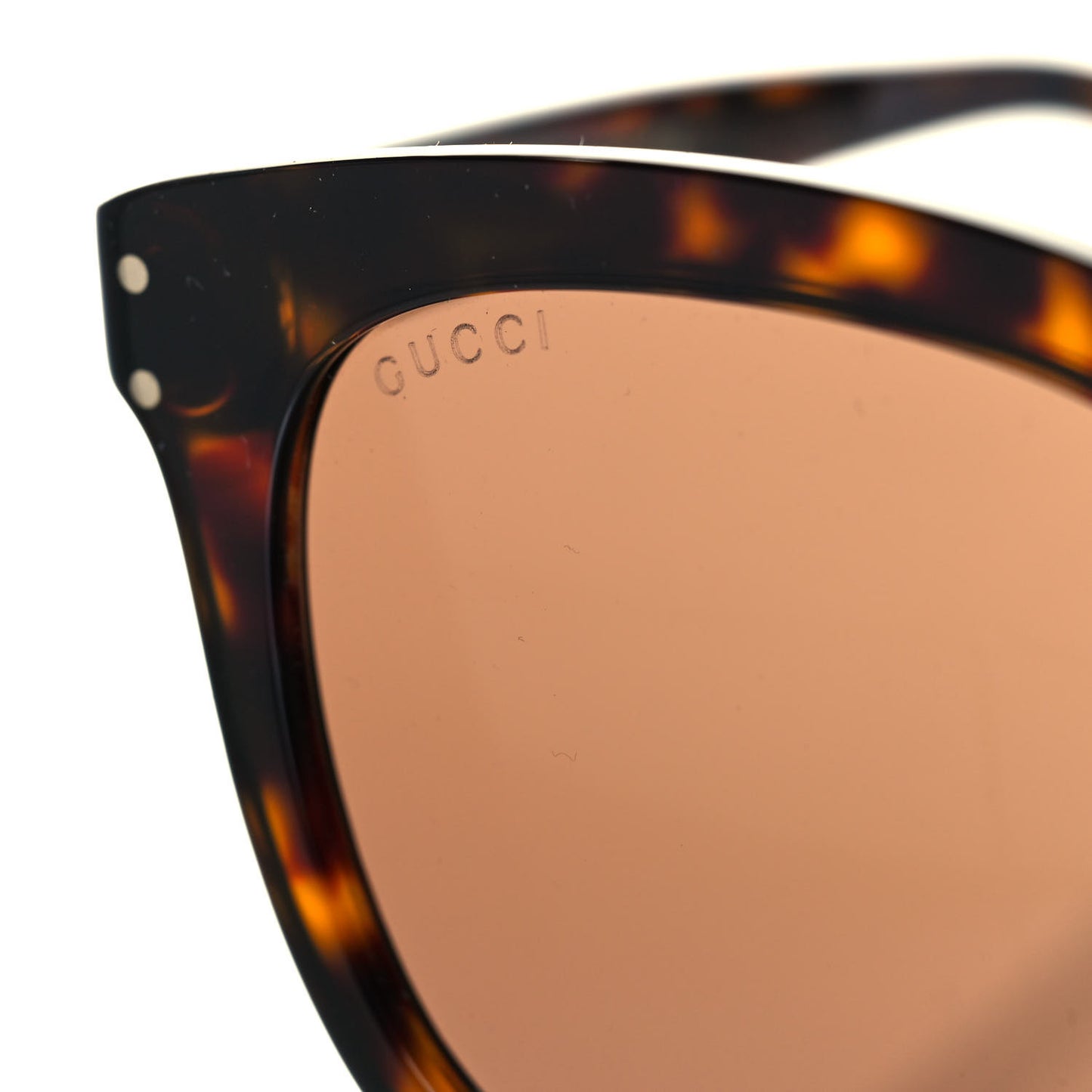 Acetate Square Sunglasses GG0571S Havana Brown