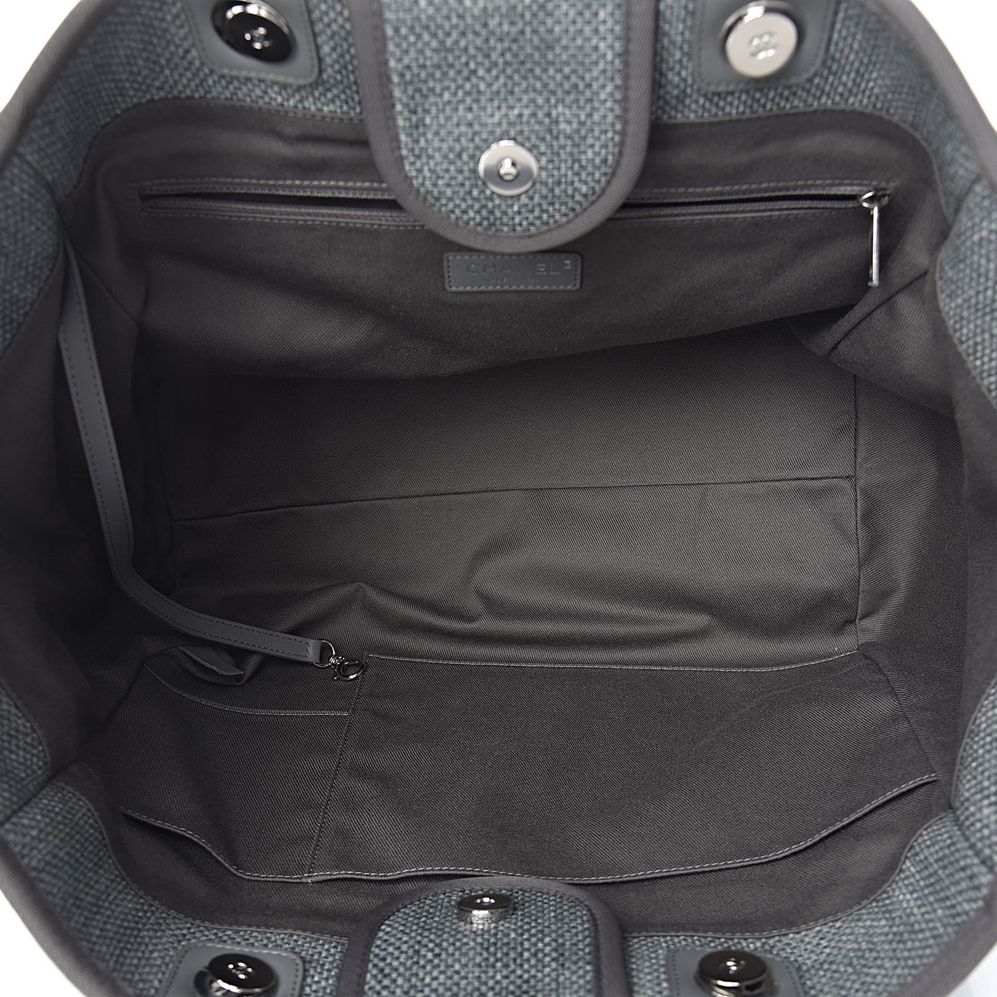 Canvas Large Deauville Tote Grey