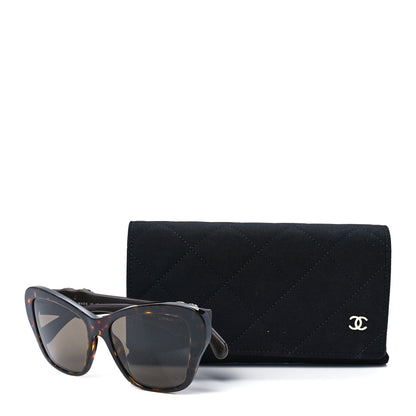 Chanel Acetate Lambskin CC Sunglasses 5457-Q-B Tortoise 8 of 8
