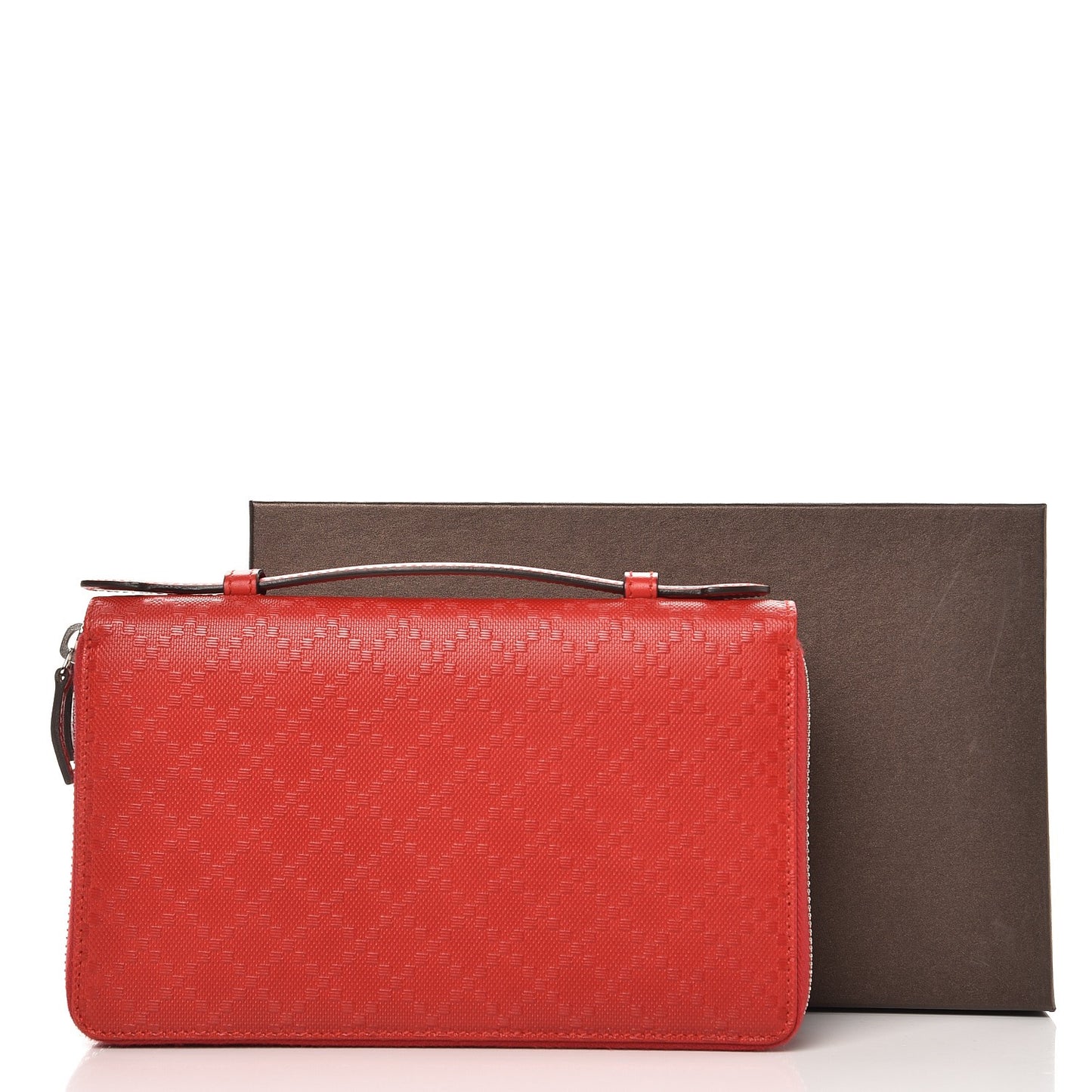 Diamante Travel Document Case Red