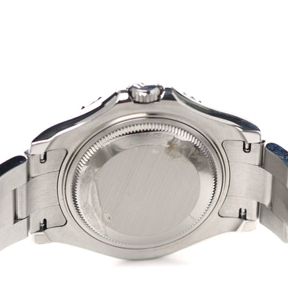 Rolex Stainless Steel Platinum 35mm Yacht-Master Watch Silver 168622 4 of 4