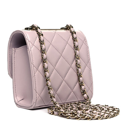 Chanel Lambskin Quilted Mini Trendy CC Clutch With Chain Light Pink 3 of 9
