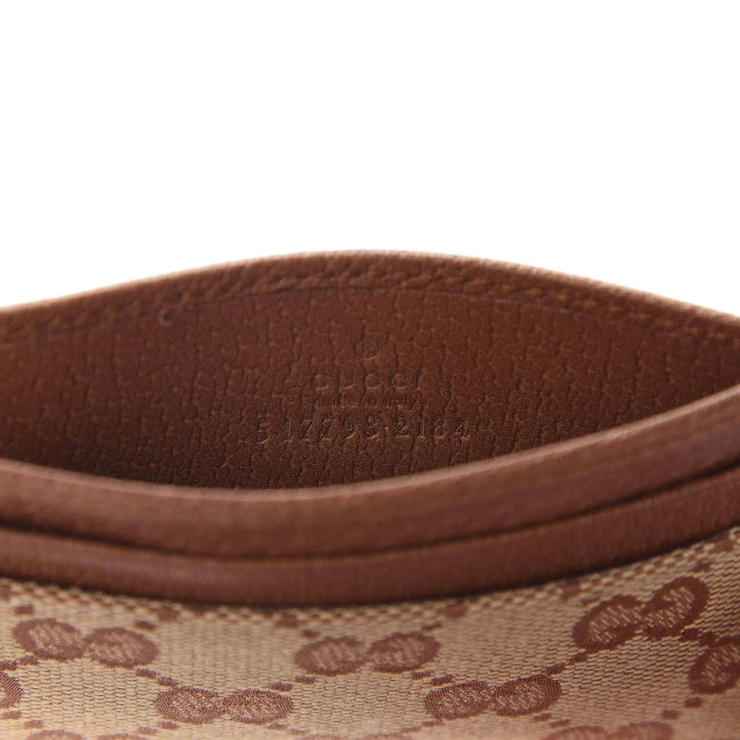 Gucci X MLB GG Monogram NY Yankees Card Holder Beige Ruggine Ivory 7 of 8