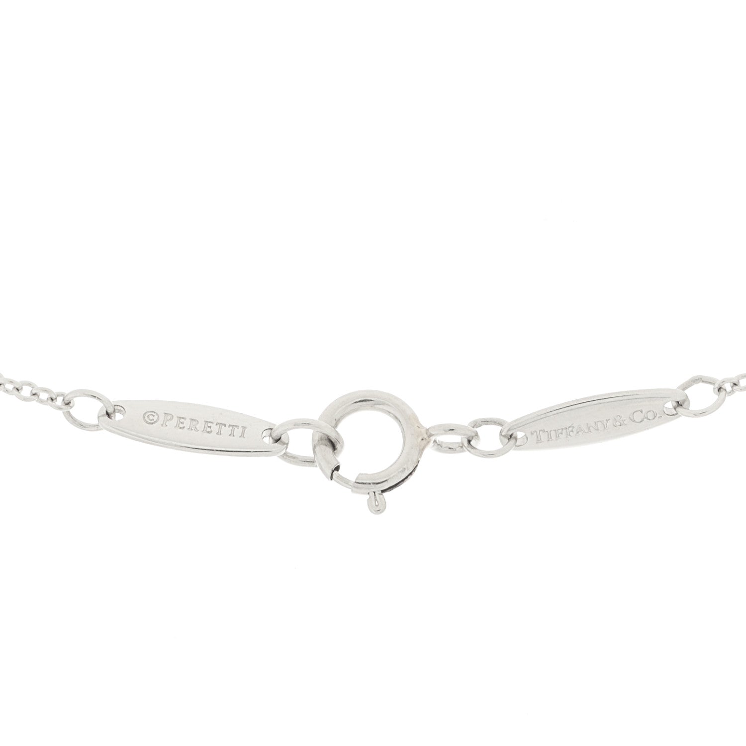 Tiffany Platinum Diamond .08ct Elsa Peretti Diamonds by the Yard Pendant Necklace 4 of 5