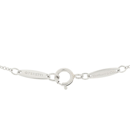 Tiffany Platinum Diamond .08ct Elsa Peretti Diamonds by the Yard Pendant Necklace 4 of 5