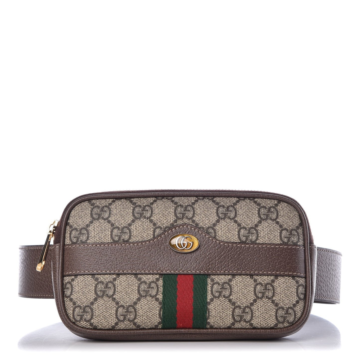 GG Supreme Monogram Ophidia Belted iPhone Case 75 30 Dark Brown