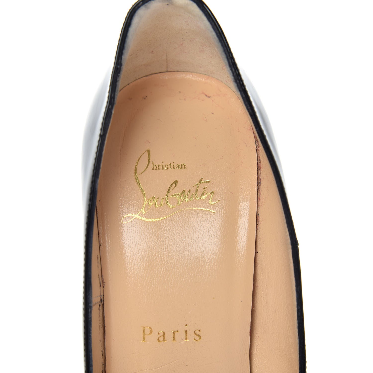 Christian Louboutin Patent Altanana 140 Pumps 37 Black 9 of 12