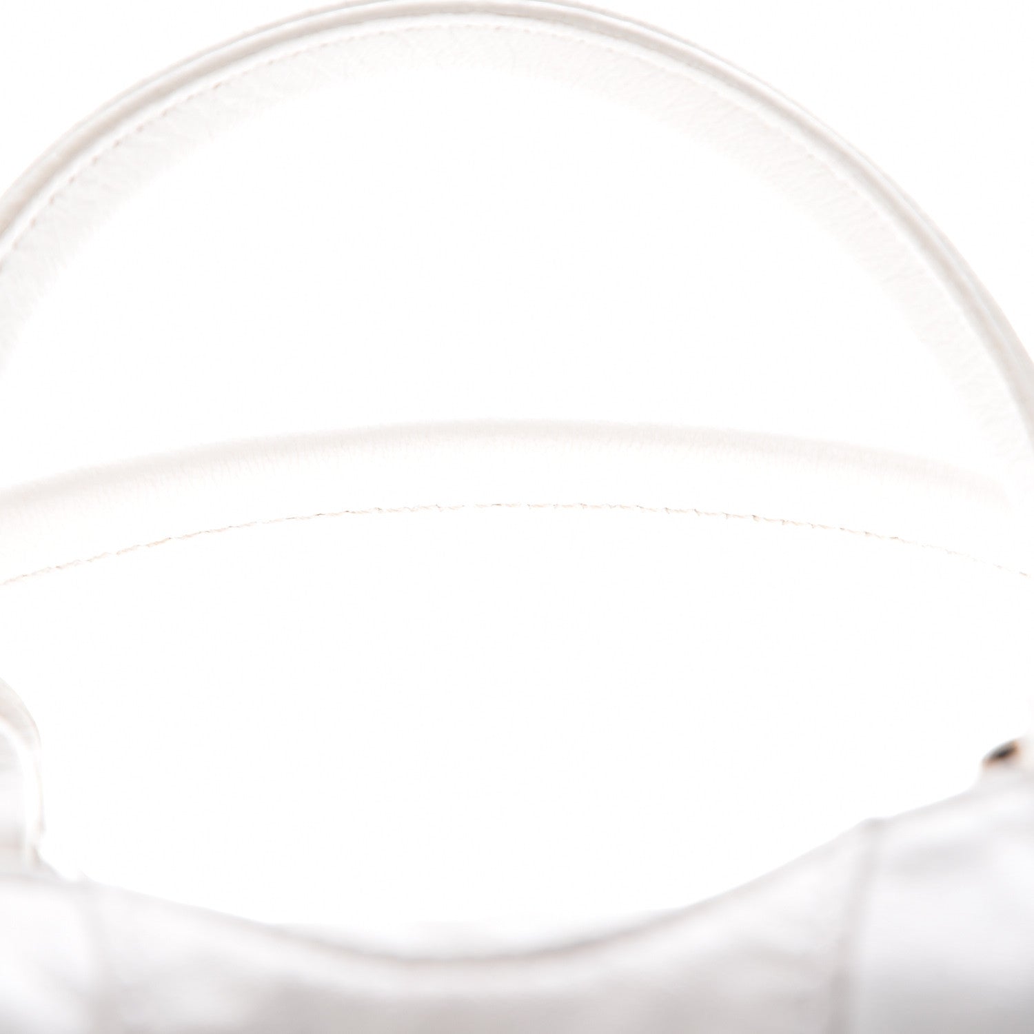 Fendi Laminated Calfskin Small Devil Trapezio Tote White 8 of 16