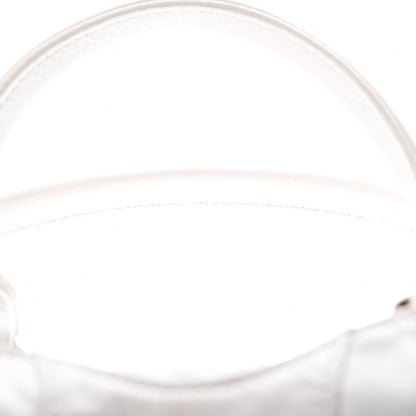 Fendi Laminated Calfskin Small Devil Trapezio Tote White 8 of 16