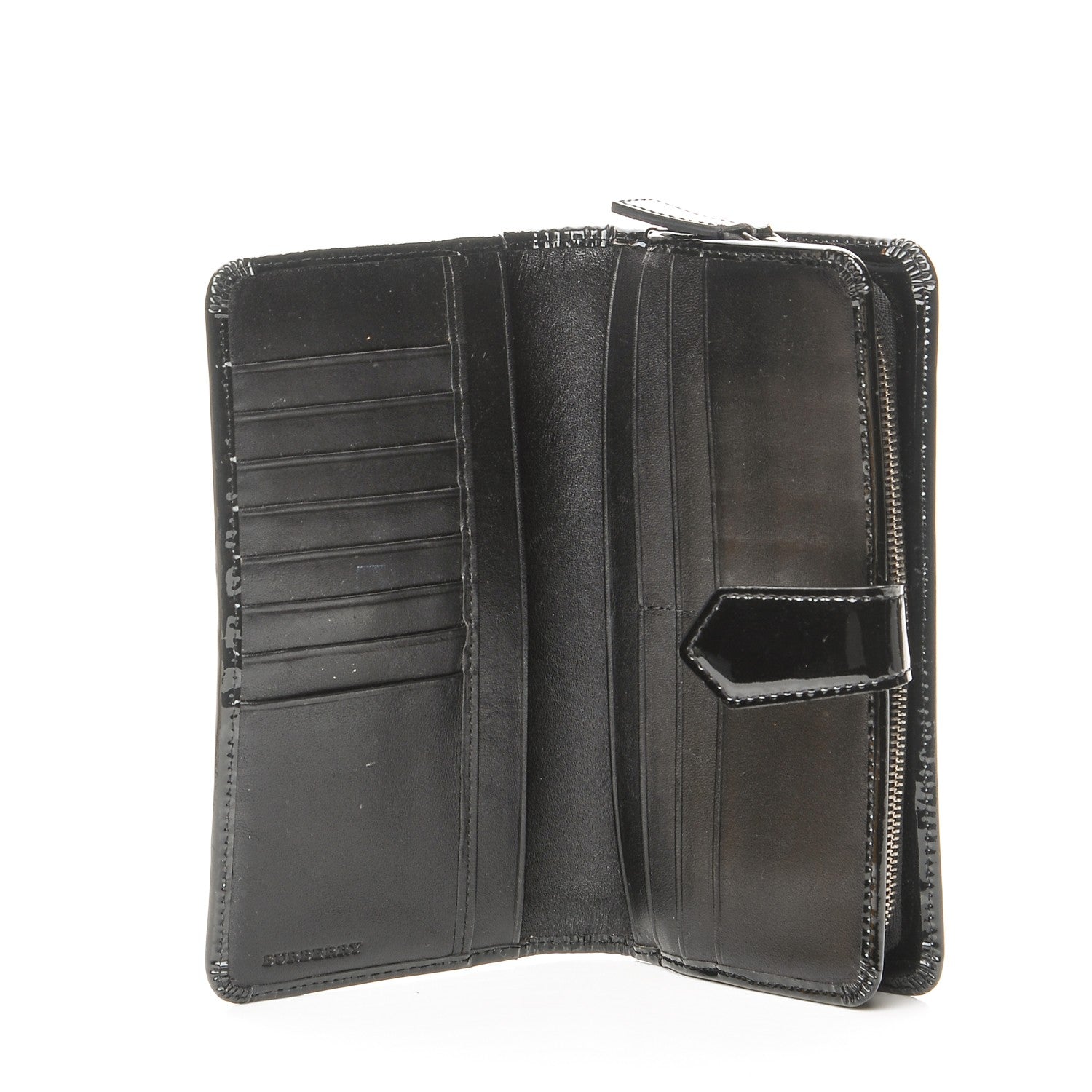 Burberry Supernova Check Penrose Continental Wallet Black 5 of 10