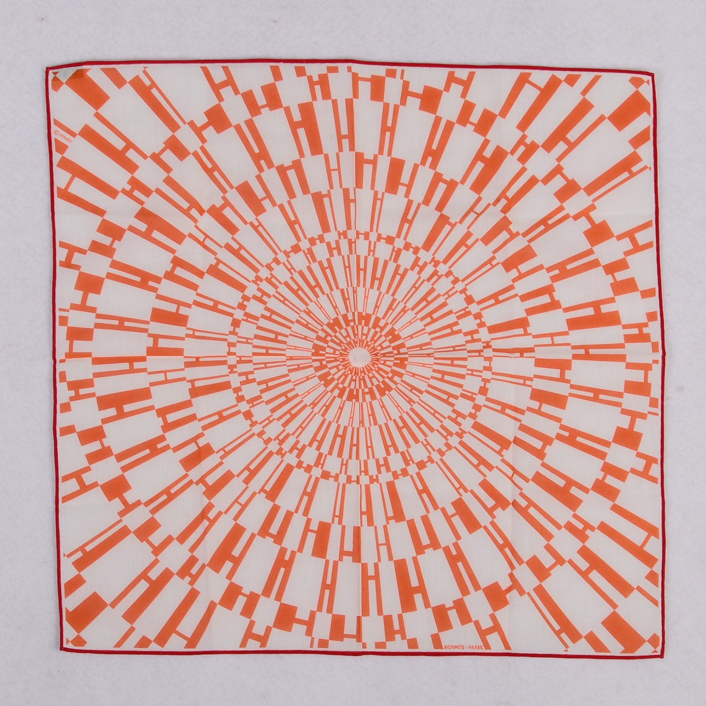 Cotton Pocket Square Orange