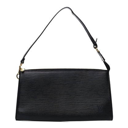 Louis Vuitton Epi Pochette Accessories 24 Black 1 of 9