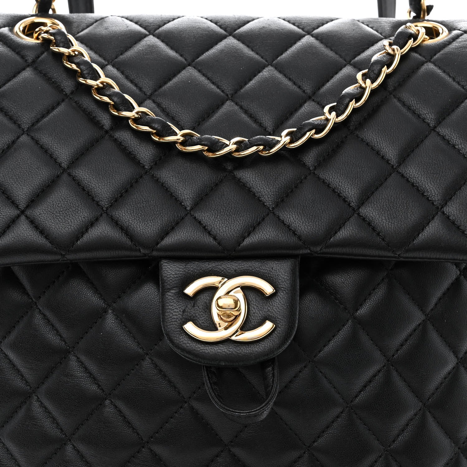 Chanel Lambskin Quilted Large Urban Spirit Backpack Black 8 of 12
