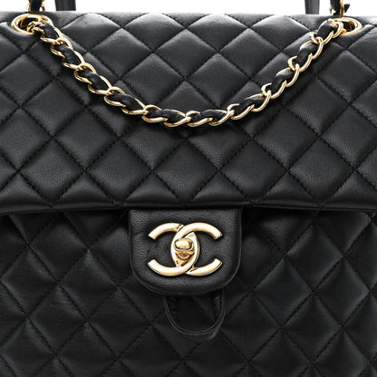 Chanel Lambskin Quilted Large Urban Spirit Backpack Black 8 of 12