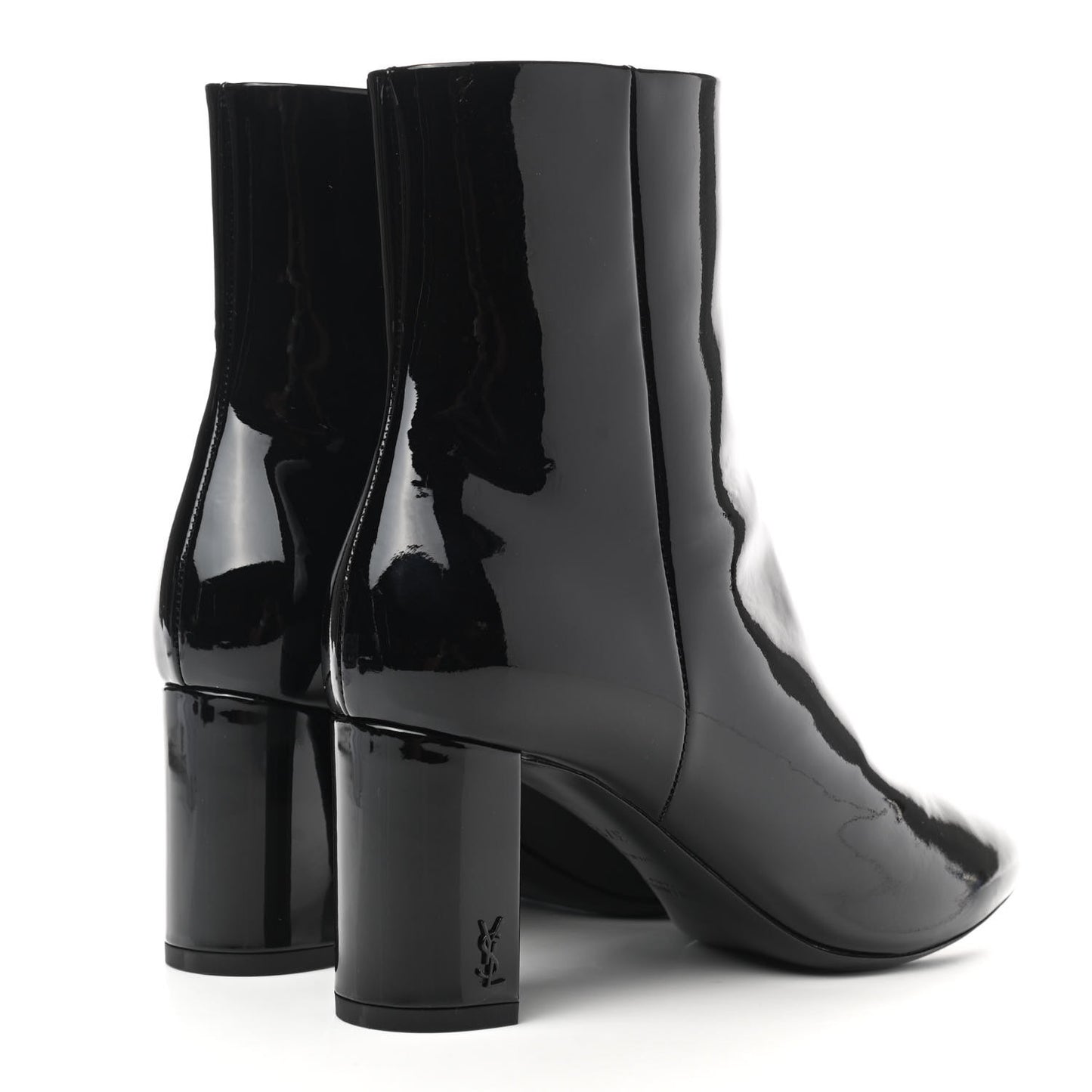 Patent Loulou Ankle Zip Boot 37.5 Black