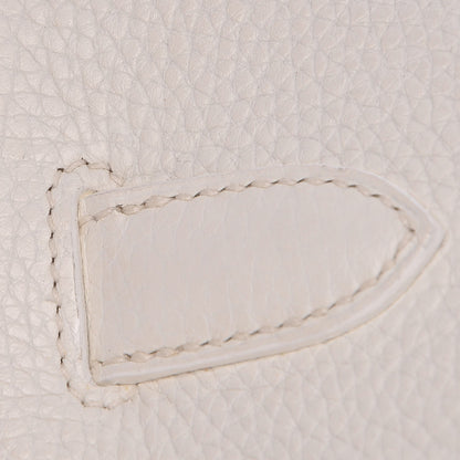 Hermes Taurillon Clemence JPG Birkin 42 White 22 of 33