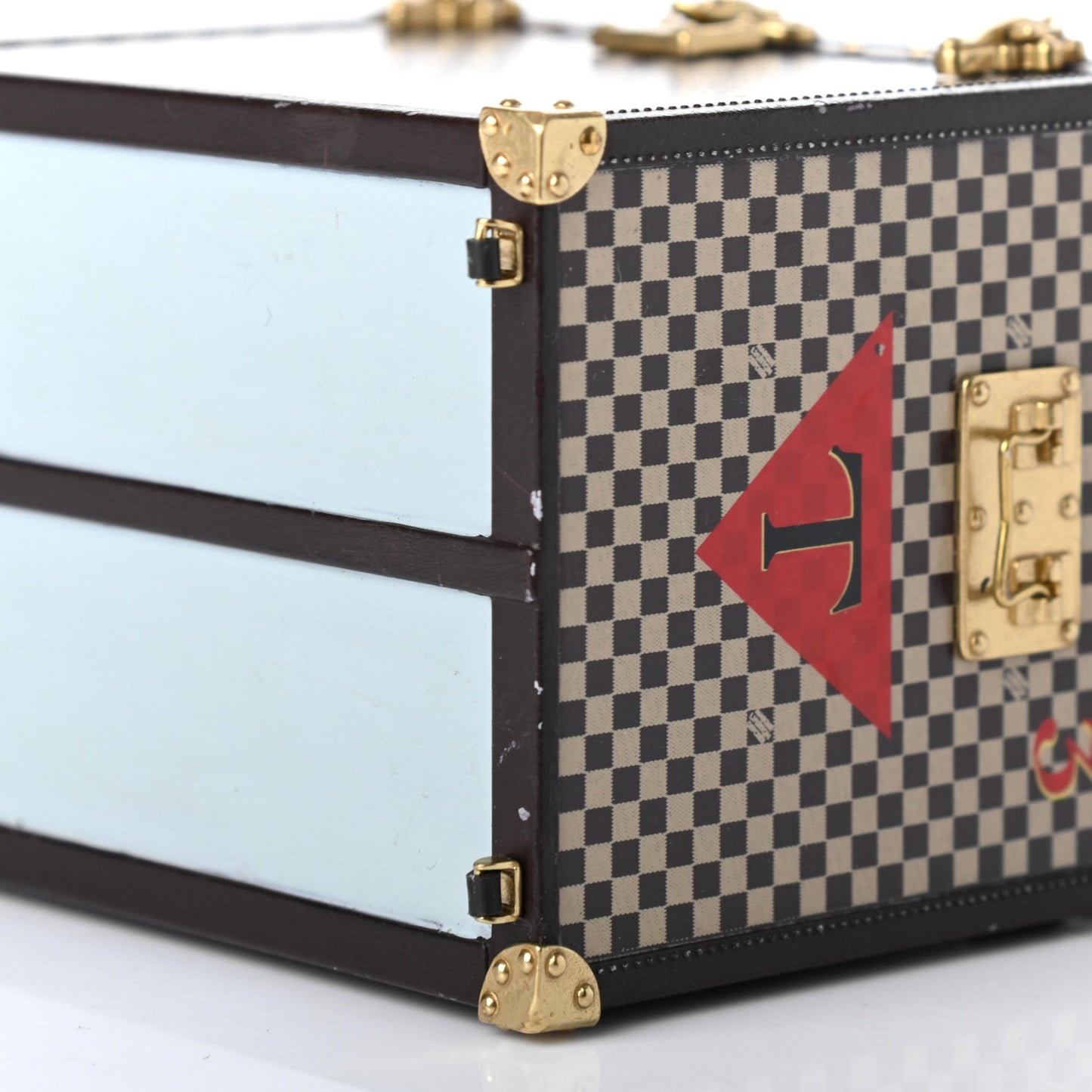 Damier 1895 Ladies Hat Trunk Mini Malle Chapeaux Jewelry Box