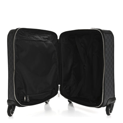 Gucci GG Supreme Monogram Gran Turismo Suitcase Black Grey 4 of 13