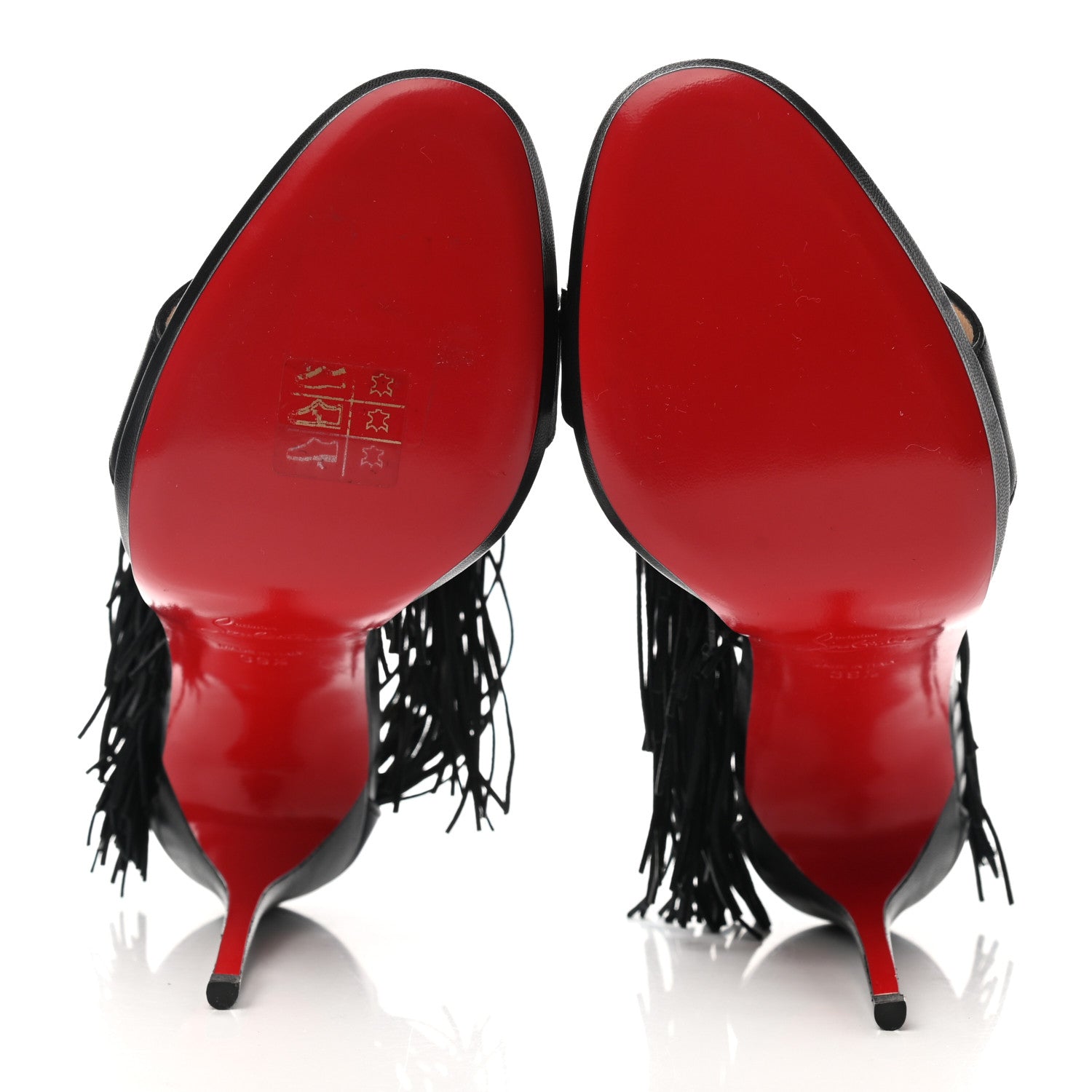 Christian Louboutin Nappa Fringe Casanovella 120 Pumps 39.5 Black 5 of 8