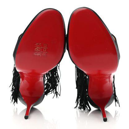 Christian Louboutin Nappa Fringe Casanovella 120 Pumps 39.5 Black 5 of 8