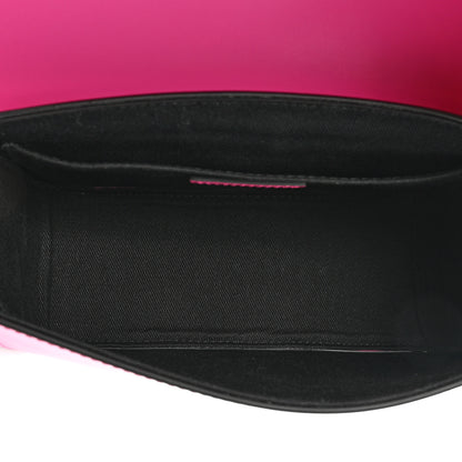 Versace Calfskin Vinyl Small Houndstooth La Medusa Crossbody Bag Pink Multicolor 5 of 13