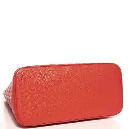 Chanel Caviar Medallion CC Tote Orange 4 of 7