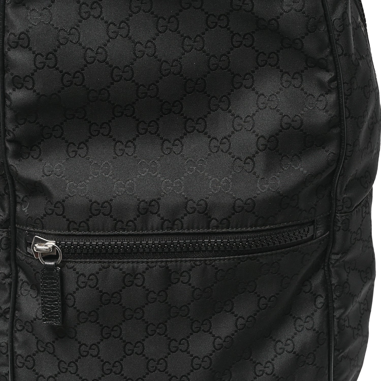 Gucci Nylon Monogram Slim Backpack Black 8 of 12