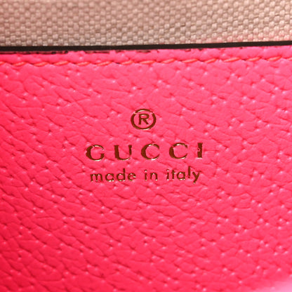 Gucci GG Supreme Monogram Textured Dollar Calfskin Web Ophidia Small Crossbody Bag Beige Ebony Fuchsia 6 of 13
