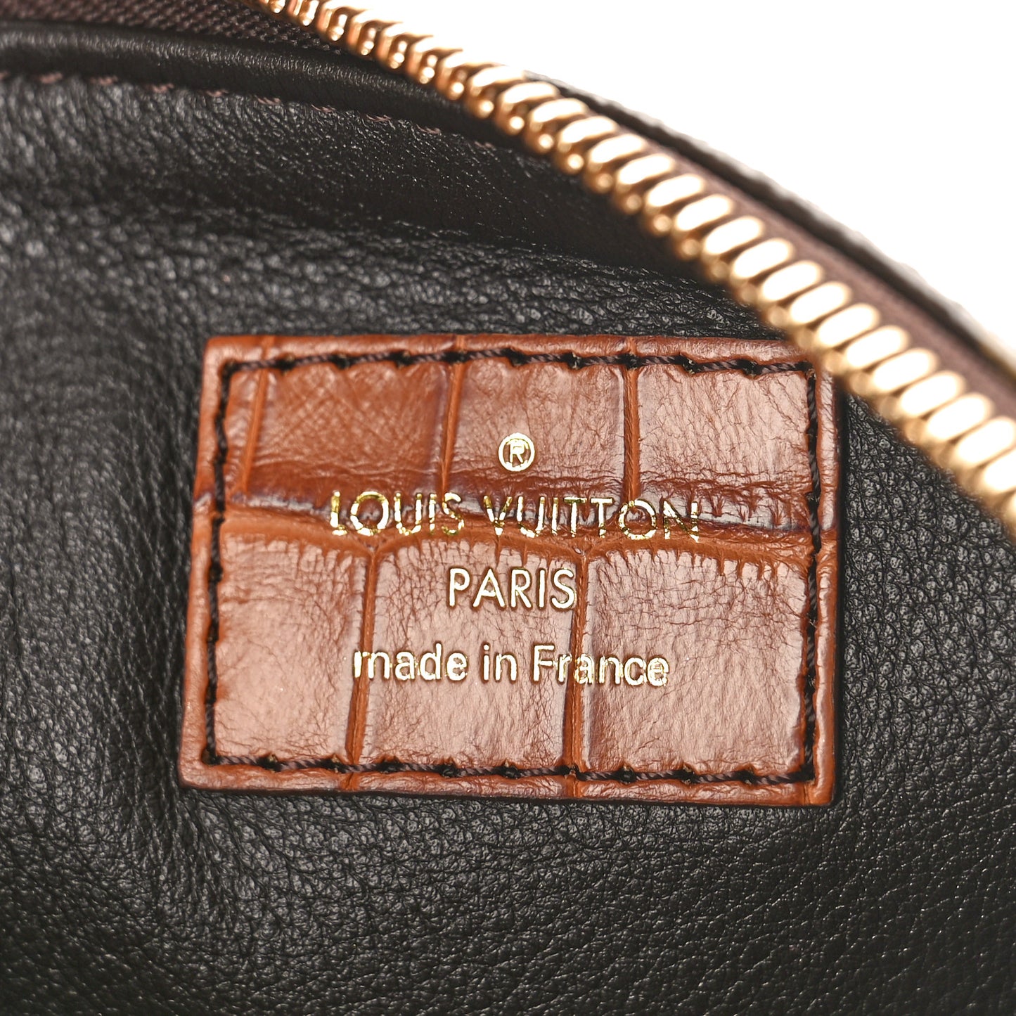 Monogram Alligator Trim Mahina XL Pochette