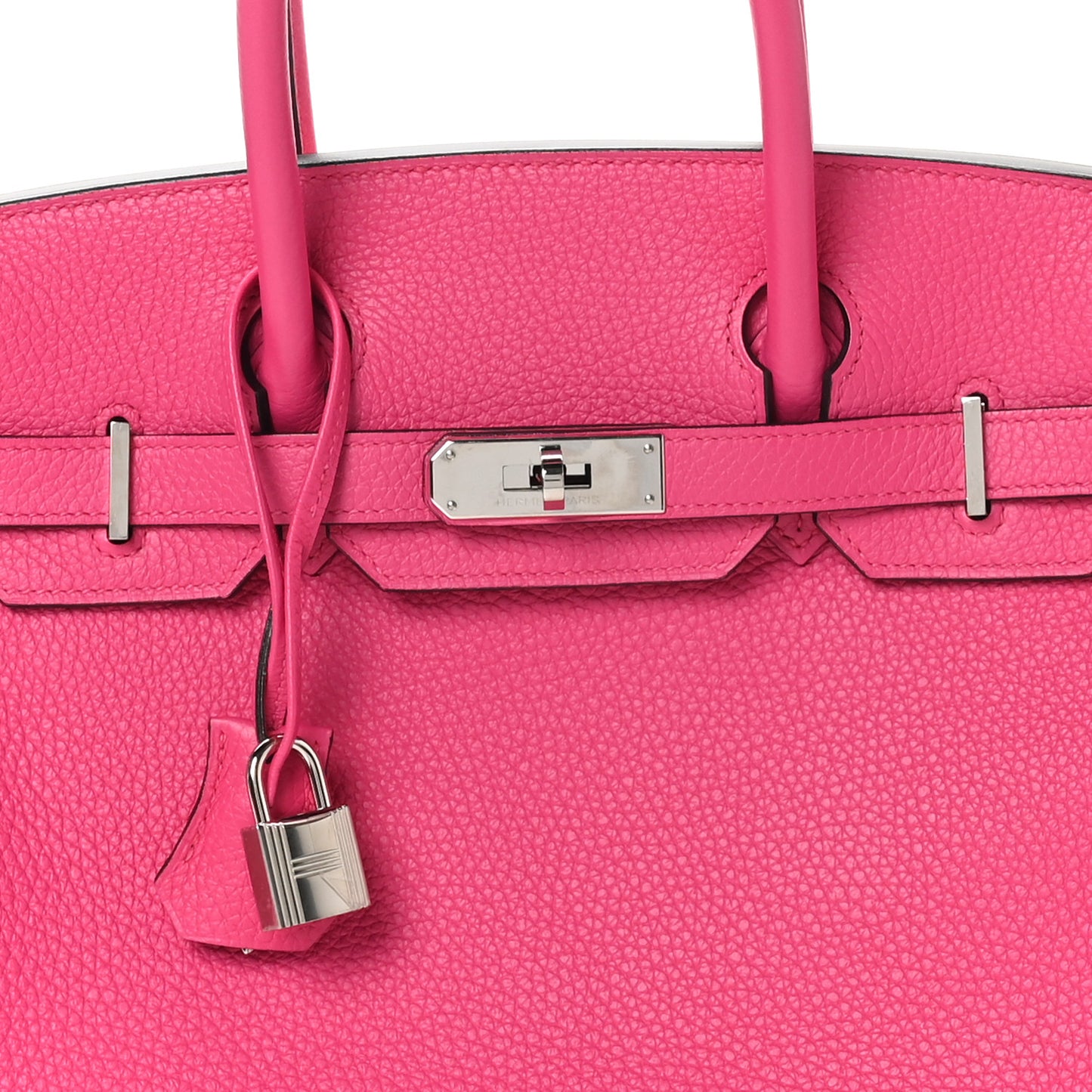 Taurillon Clemence Birkin 30 Rose Shocking