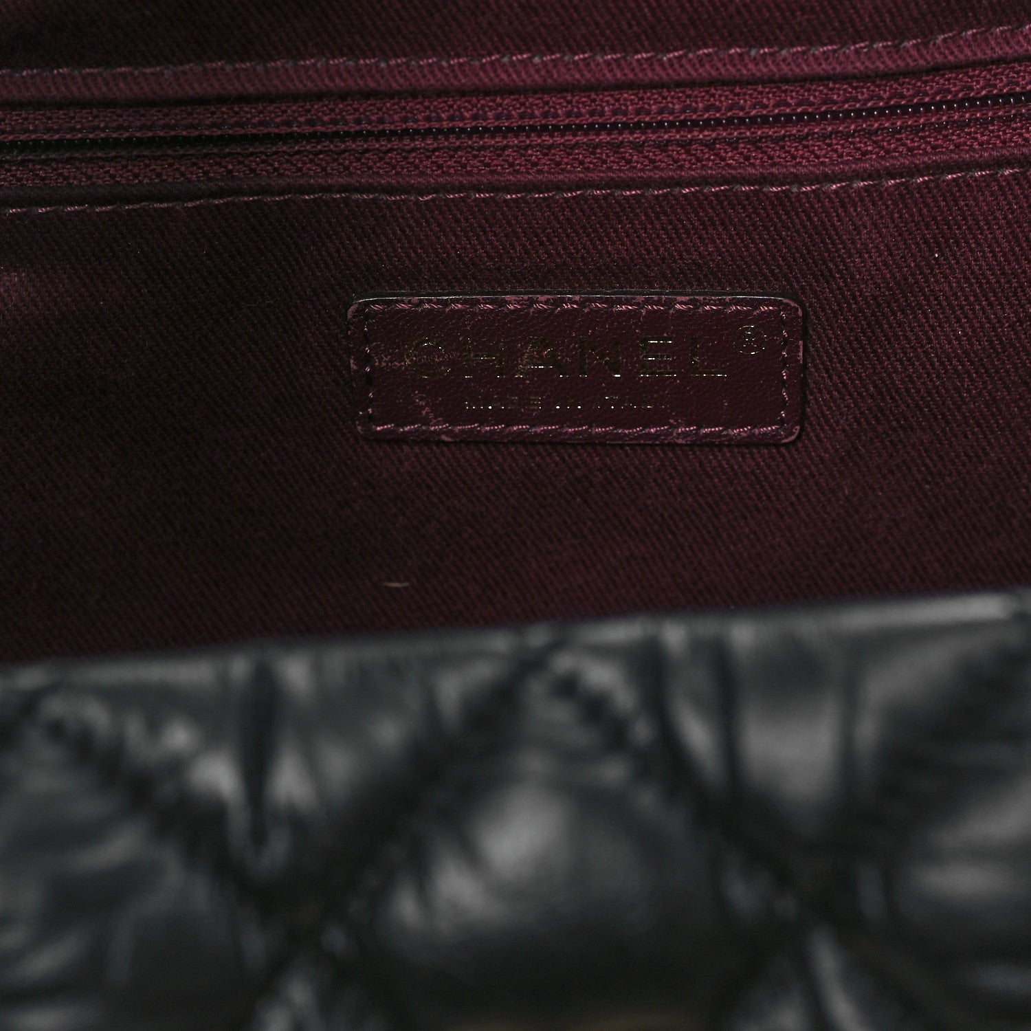 Chanel Aged Calfskin Quilted Large Coco Handle Shopping Tote Black 7 of 12