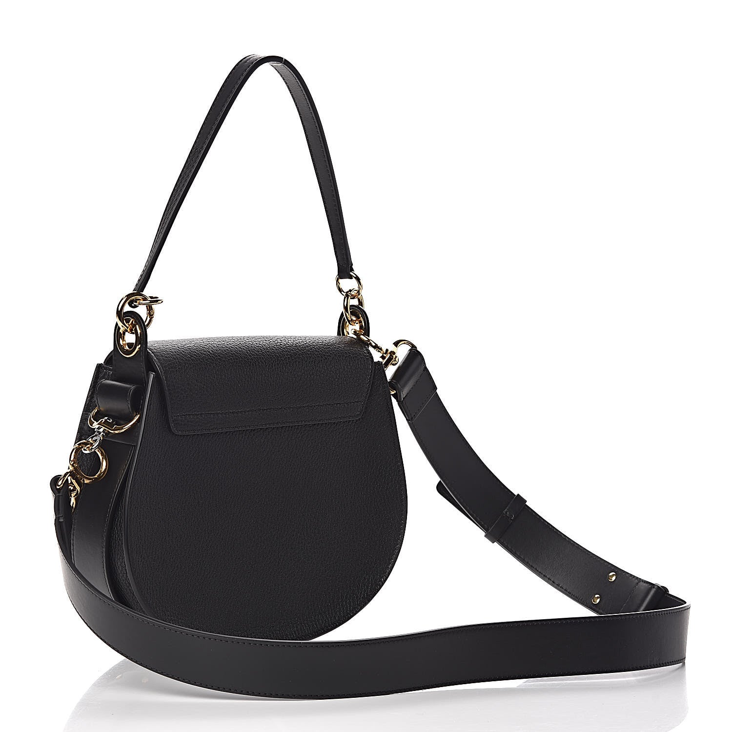 Chloe Grained Calfskin Large Tess Bag Black 4 of 10