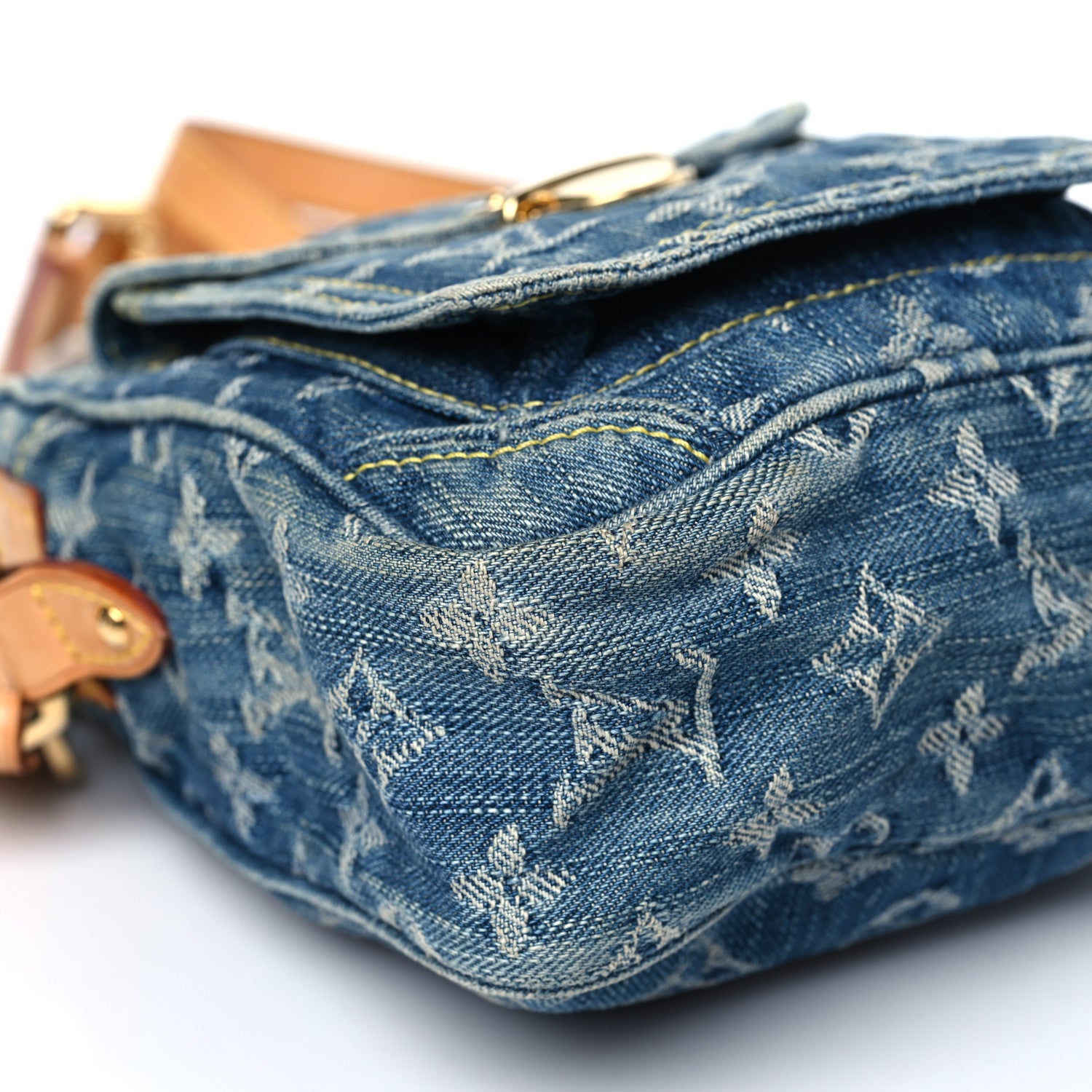 Louis Vuitton Denim Camera Bag Blue 9 of 13
