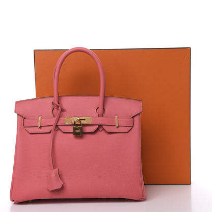 Hermes Togo Birkin 30 Rose Lipstick 30 of 30