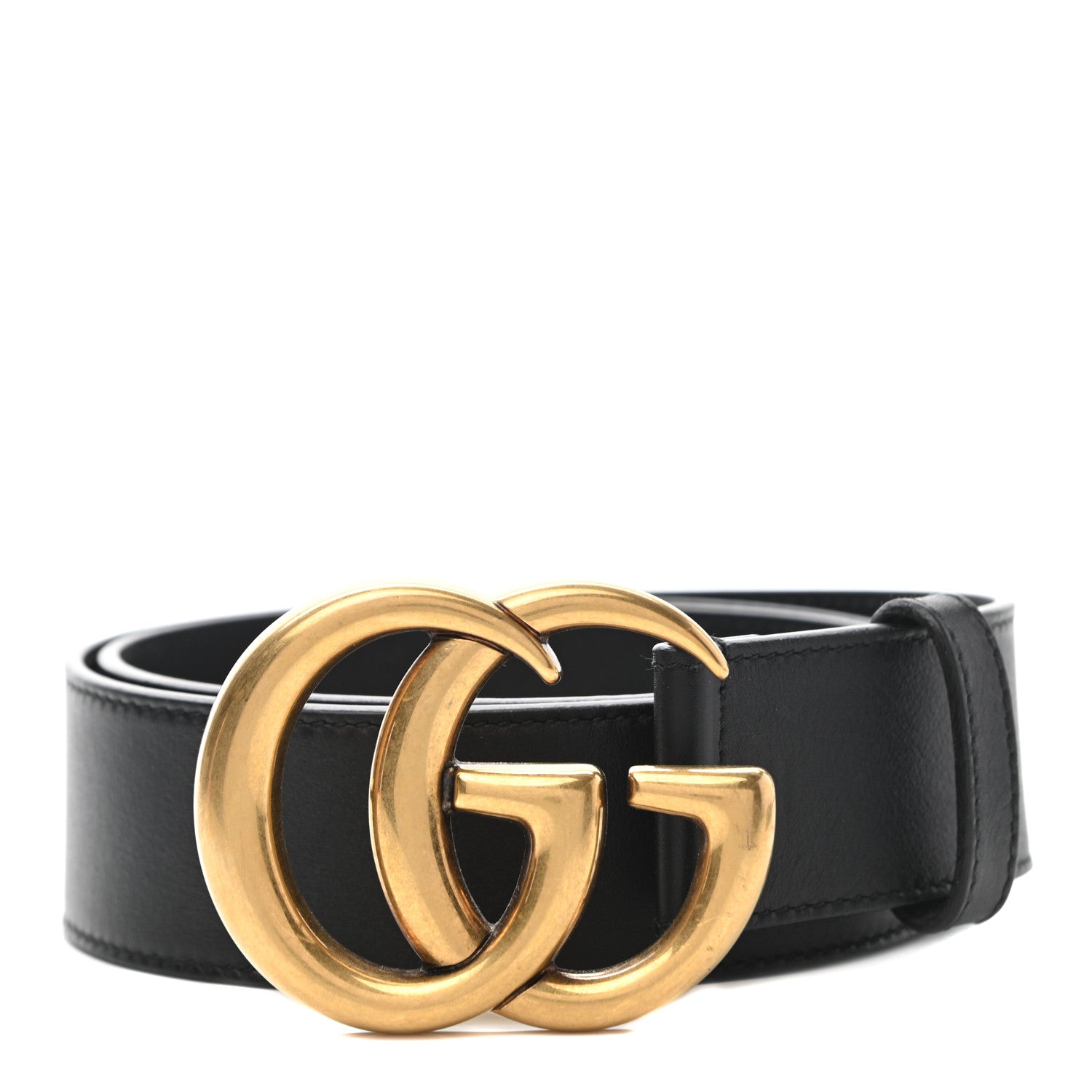 Gucci Calfskin Double G 40mm Belt 80 32 Black 1 of 5