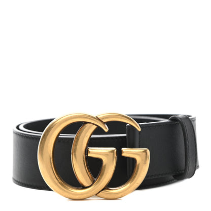 Gucci Calfskin Double G 40mm Belt 80 32 Black 1 of 5