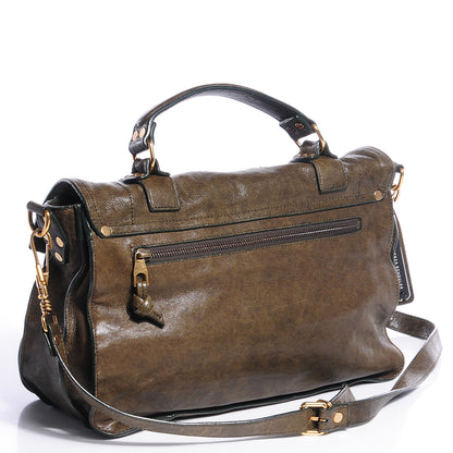Proenza Schouler Lambskin PS1 Medium Satchel Military 10 of 17