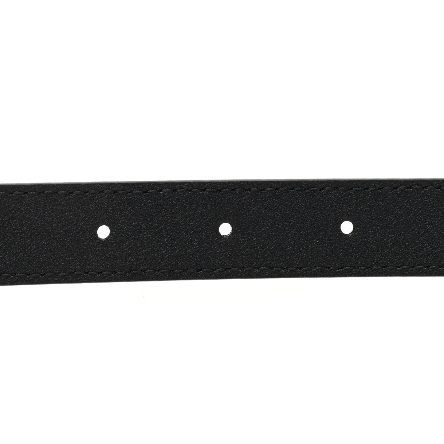 Calfskin Strawberry Buckle Thin Belt 95 38 Black